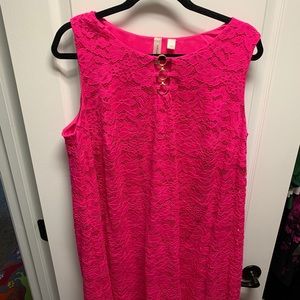 Gorgeous Fuschia Lace Dress